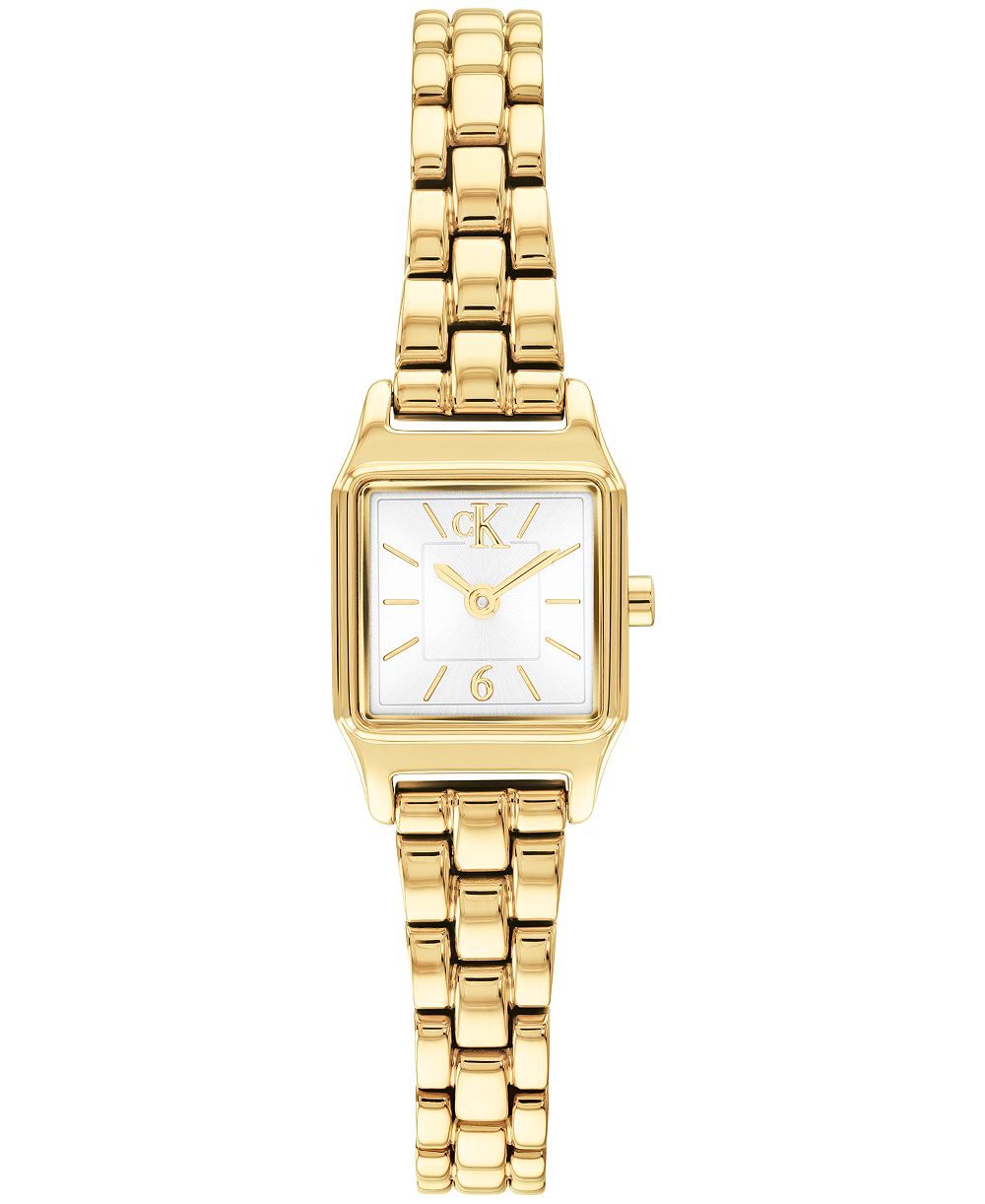 Calvin Klein Women's Quartz Soft Form Gold-Tone Stainless Steel Bracelet Watch 17.1mm
