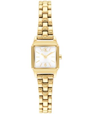 Calvin Klein Women's Quartz Soft Form Gold-Tone Stainless Steel Bracelet Watch 17.1mm