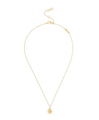 COACH Women's Crystal Gold-Tone Tea Rose Pendant Necklace