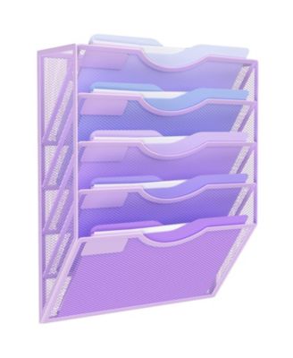 Purple 5 tier & no hangers