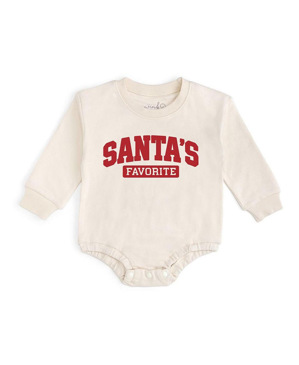 Детский комбинезон Sweet Wink Baby Boys' Santa's Favorite Long-Sleeve Crewneck Christmas Romper