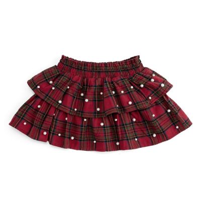 Sweet Wink Toddler Girls' 2T-5T Tartan Pearl Tulle Skirt