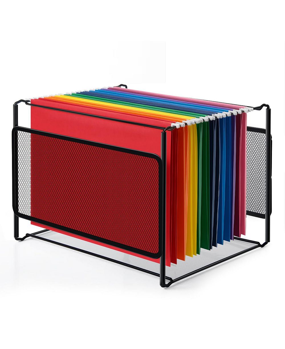 DANRONG Mesh Hanging File Folder Organizer Space Saving Home Office Storage