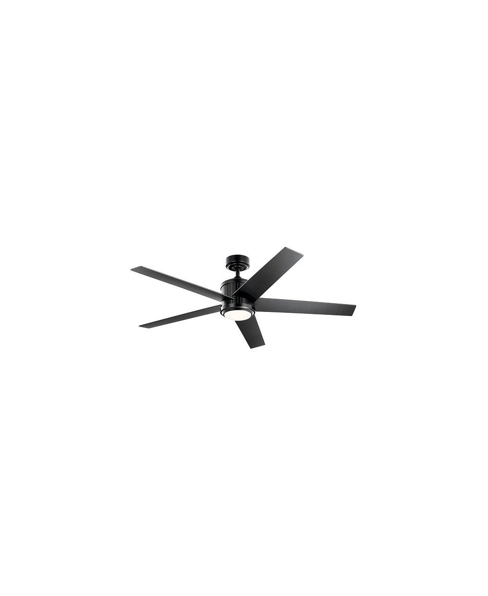 Kichler 56" Kichler Brahm Satin LED Ceiling Fan with Remote