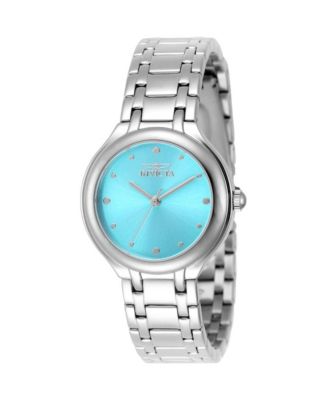Invicta Women's Wildflower Quartz Tiffany Blue Dial Stainless Steel Water-Resistant Watch, 32mm