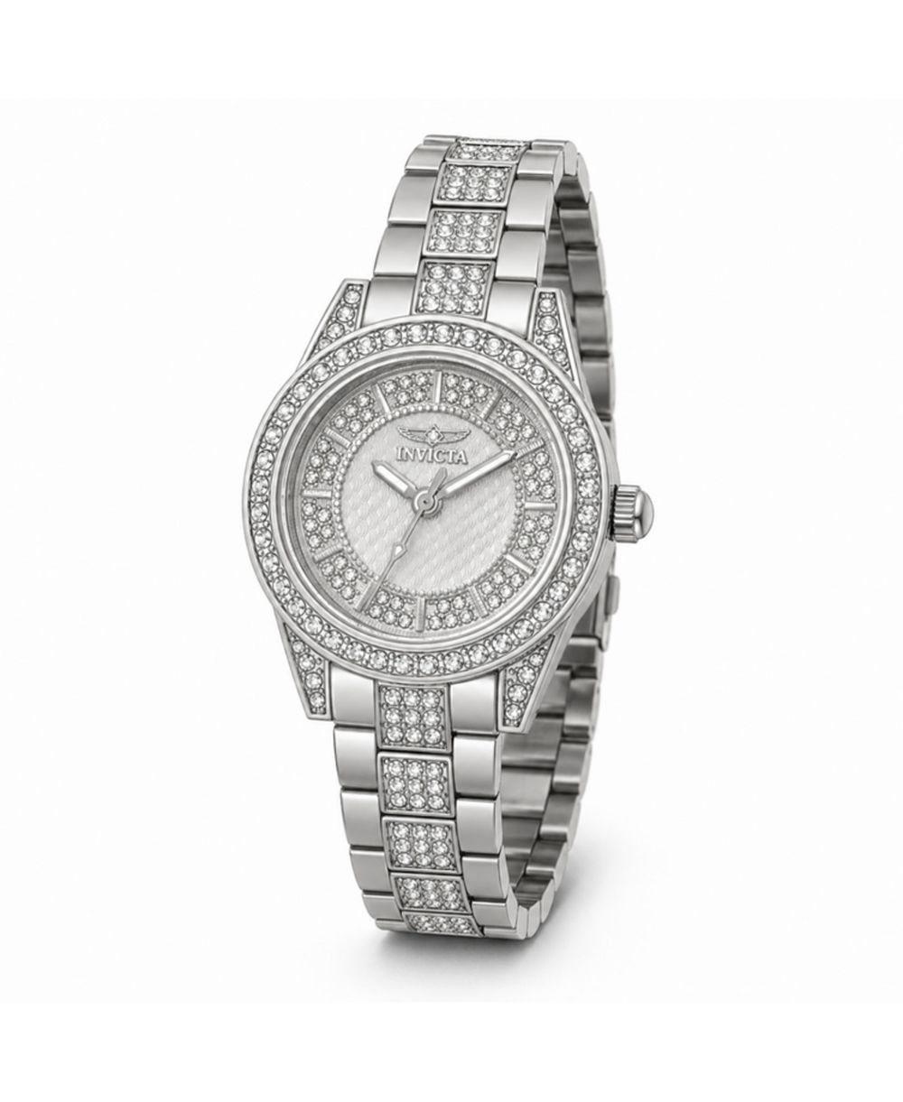 Invicta Women's Quartz Wildflower Water-Resistant Stainless Steel Bracelet Watch, 32mm