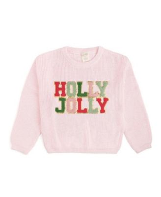 Sweet Wink Girls' 4-16 Holly Jolly Holiday Crewneck Sweater