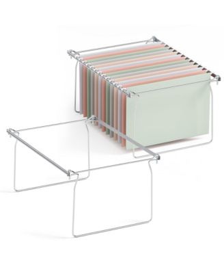 DANRONG Adjustable Hanging File Folder Frame Letter Size Drawer Organizer Cabinet Rails Desk Storage