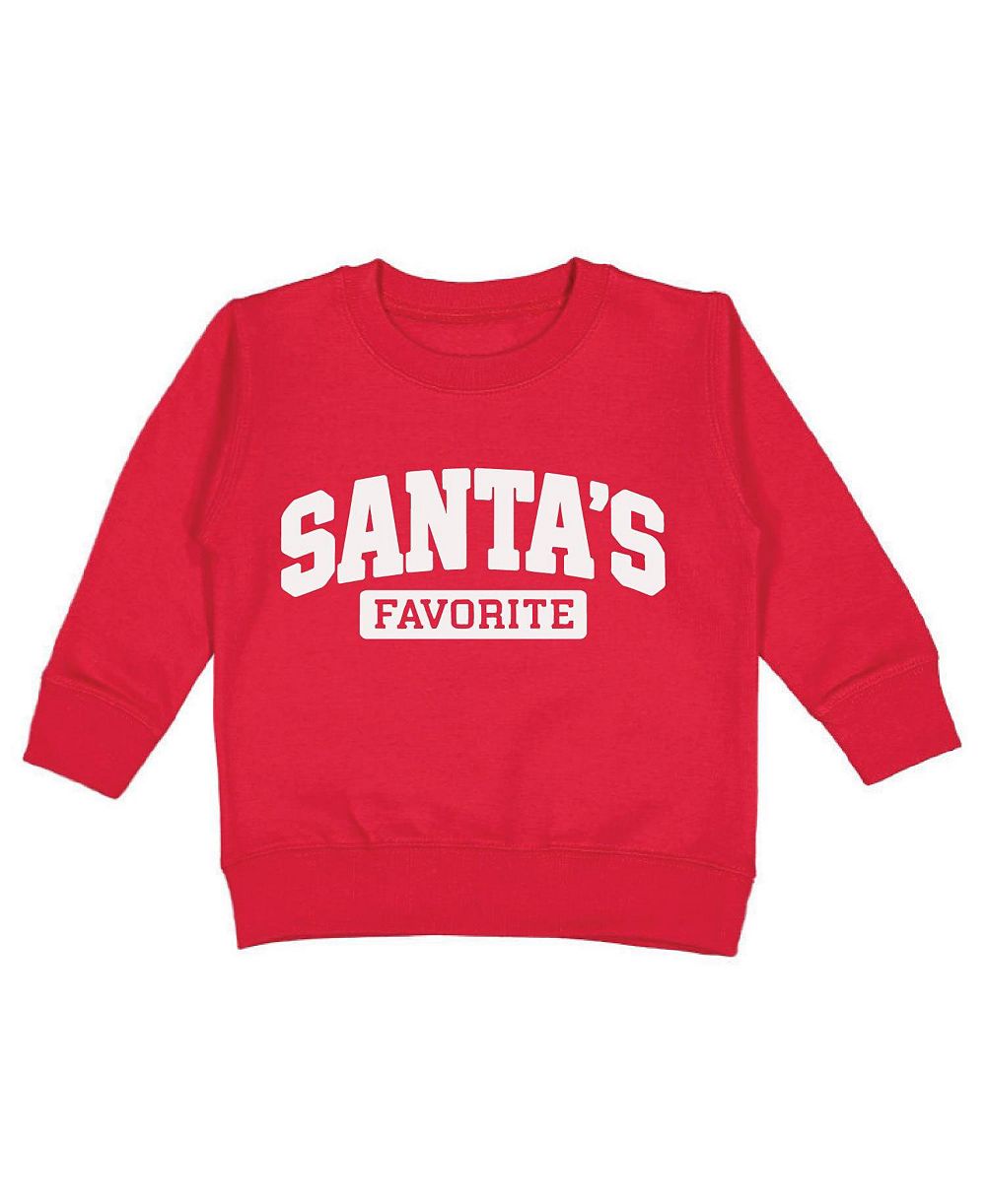 Sweet Wink Boys' 4-20 Santa's Favorite Holiday Crewneck Long-Sleeve Sweatshirt