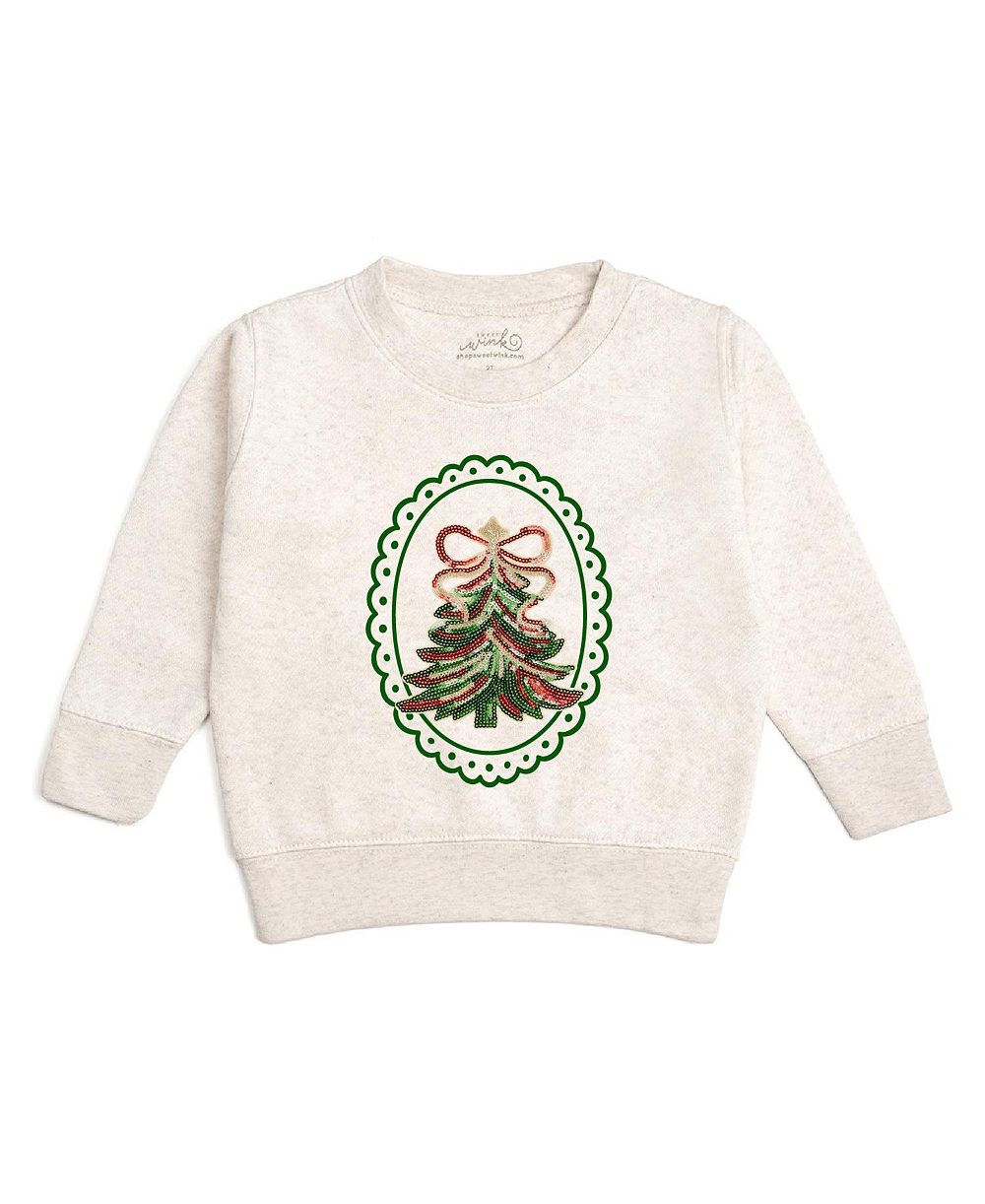 Sweet Wink Girls' 4-16 Sequin Christmas Tree Sweatshirt