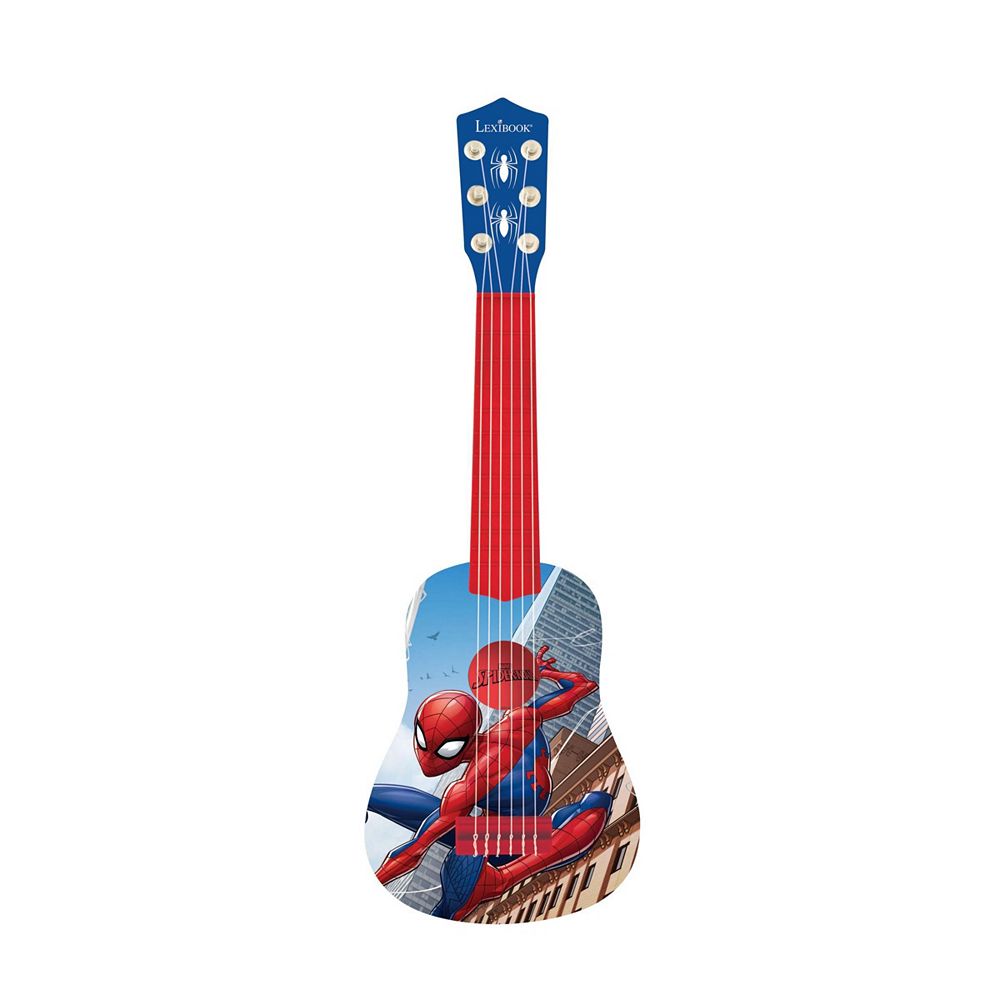 Детская деревянная гитара Spiderman My First Wooden Guitar with 6 Nylon Strings and Learning Guide, Ages 3+