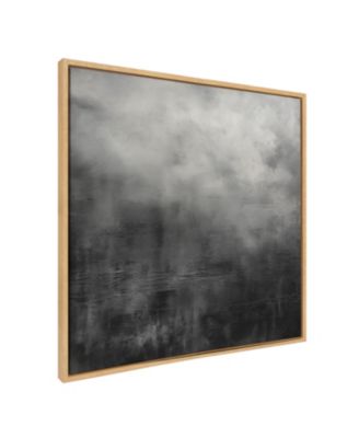 Kate and Laurel Sylvie Tonal Abstract Framed Canvas by The Creative Bunch Studio