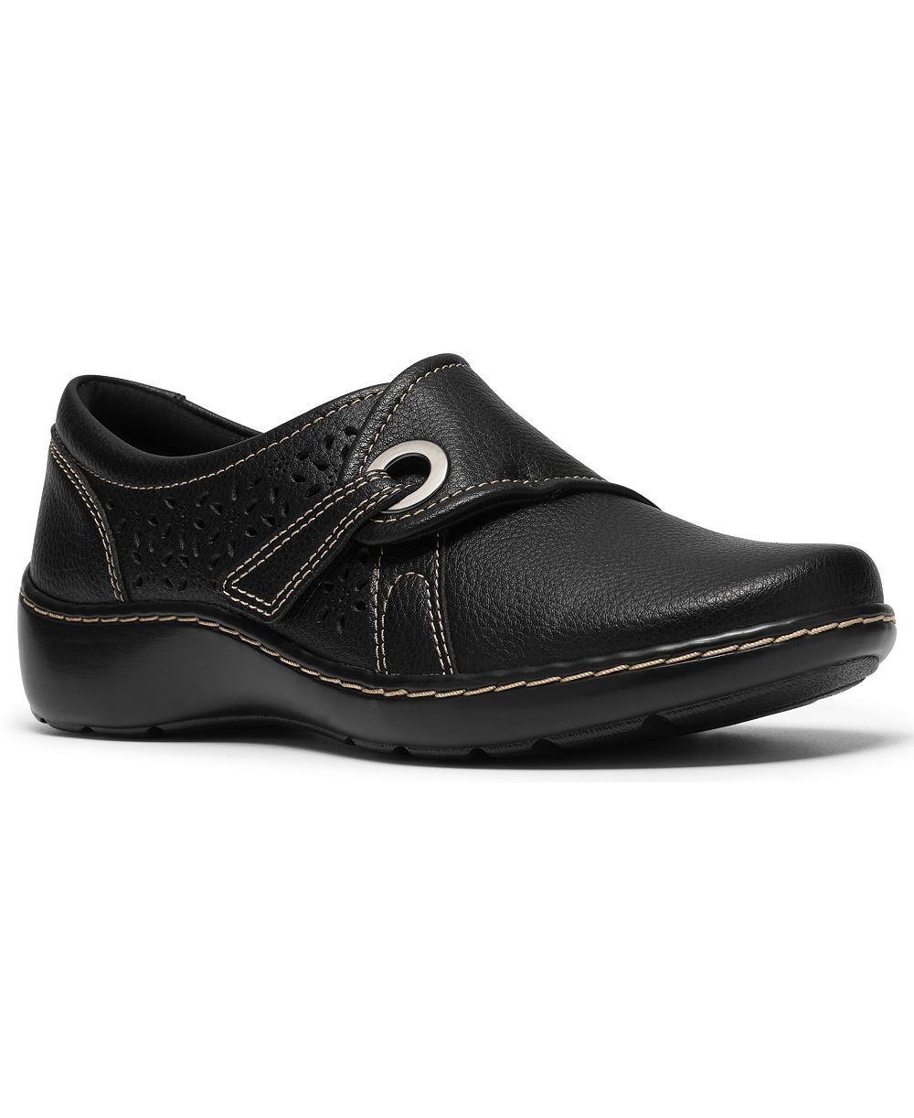 Clarks Women's Cora Teagan Perforated Leather Mary Jane Flats