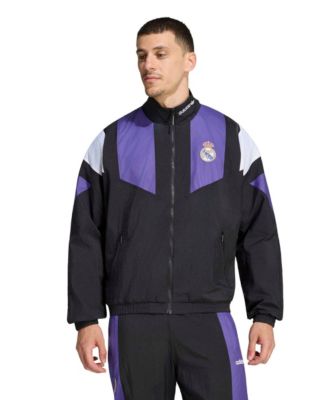 adidas Men's Black Real Madrid EQT Full-Zip Track Jacket