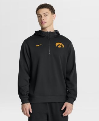 Мужское премиальное худи Nike Iowa Hawkeyes Coaches с полузастежкой и технологией Dri-FIT