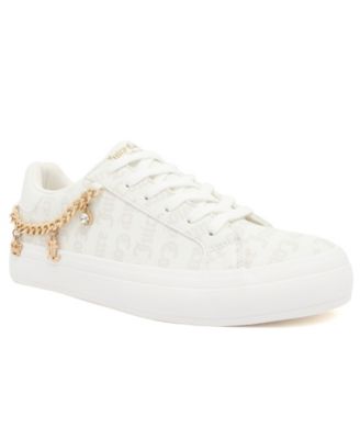 Juicy Couture Women's Almira Platform Round Toe Faux Leather Sneakers