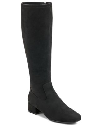 Easy Spirit Women's Danilyn Tall Wide Calf Block Heel Dress Boots