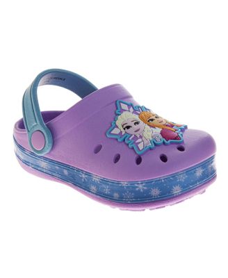 Disney Toddler Girls' and Girls' Frozen Elsa and Anna Shimmering Snowflake Clogs