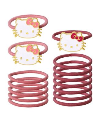 Hello Kitty набор из 15 резинок для волос с металлическими подвесками для девочек
