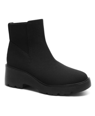 VIVAIA Women's Everly Round-Toe Chunky-Platform Slip-On Boots