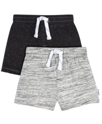 Gerber Baby Boys' Knit Cotton-Blend Pull-On Shorts, 2-Pack