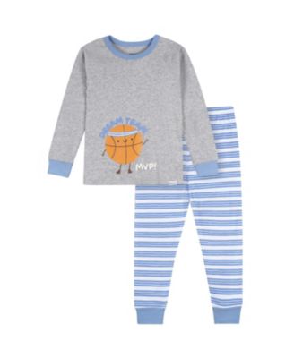 Gerber комплект из футболки с длинным рукавом и брюк для мальчиков-малышей 2T-5T с принтом голодного пеликана, 2 предмета