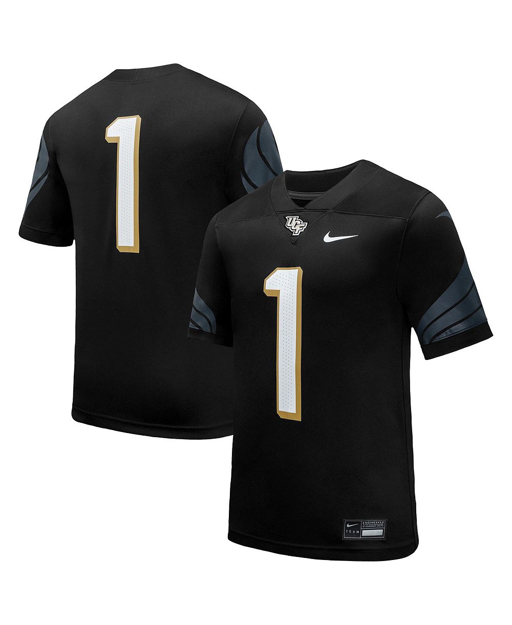Nike Men's #1 Black UCF Knights Home Game Football Jersey
