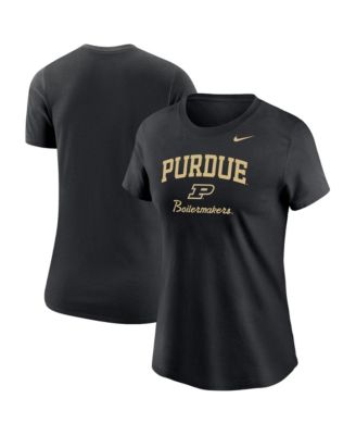 Женская черная футболка Nike Purdue Boilermakers Primary
