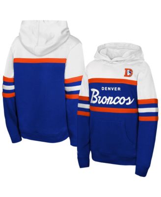 Детская толстовка Mitchell & Ness королевского синего цвета Throwback Head Coach для Денвер Бронкос