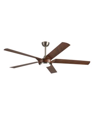 Parrot Uncle 65 щеткой никель промышленный downrod mount ветряная мельница большой потолочный вентилятор с пультом и светодиодным светом