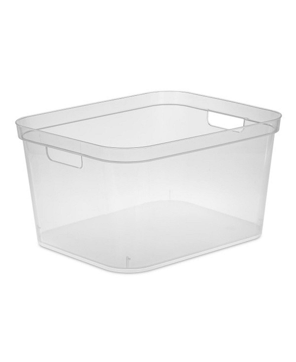 Контейнер для хранения Sterilite 8.25x12.25x15 дюймов с ручками, прозрачный (24 шт.)