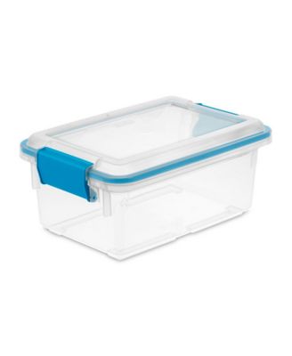 Sterilite 7.5 Quart Clear Plastic Home Storage Box with Latching Lids, (18 Pack)