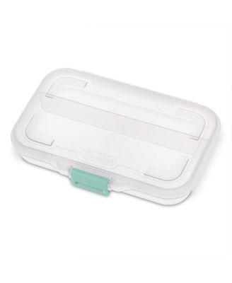 Sterilite Convenient Small Divided Clear Storage Pencil Box and Latch Lid, 24 Pack