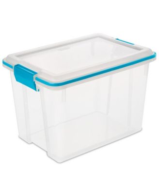 Sterilite Large 20 Qt Home Storage Container Tote with Latching Lids, (24 Pack)