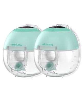MOMMED S21 Double Wearable Breast Pump with Carrying Case - Hands-Free, Leak-Proof and Lightweight - 3 Modes, 12 Levels - Portable