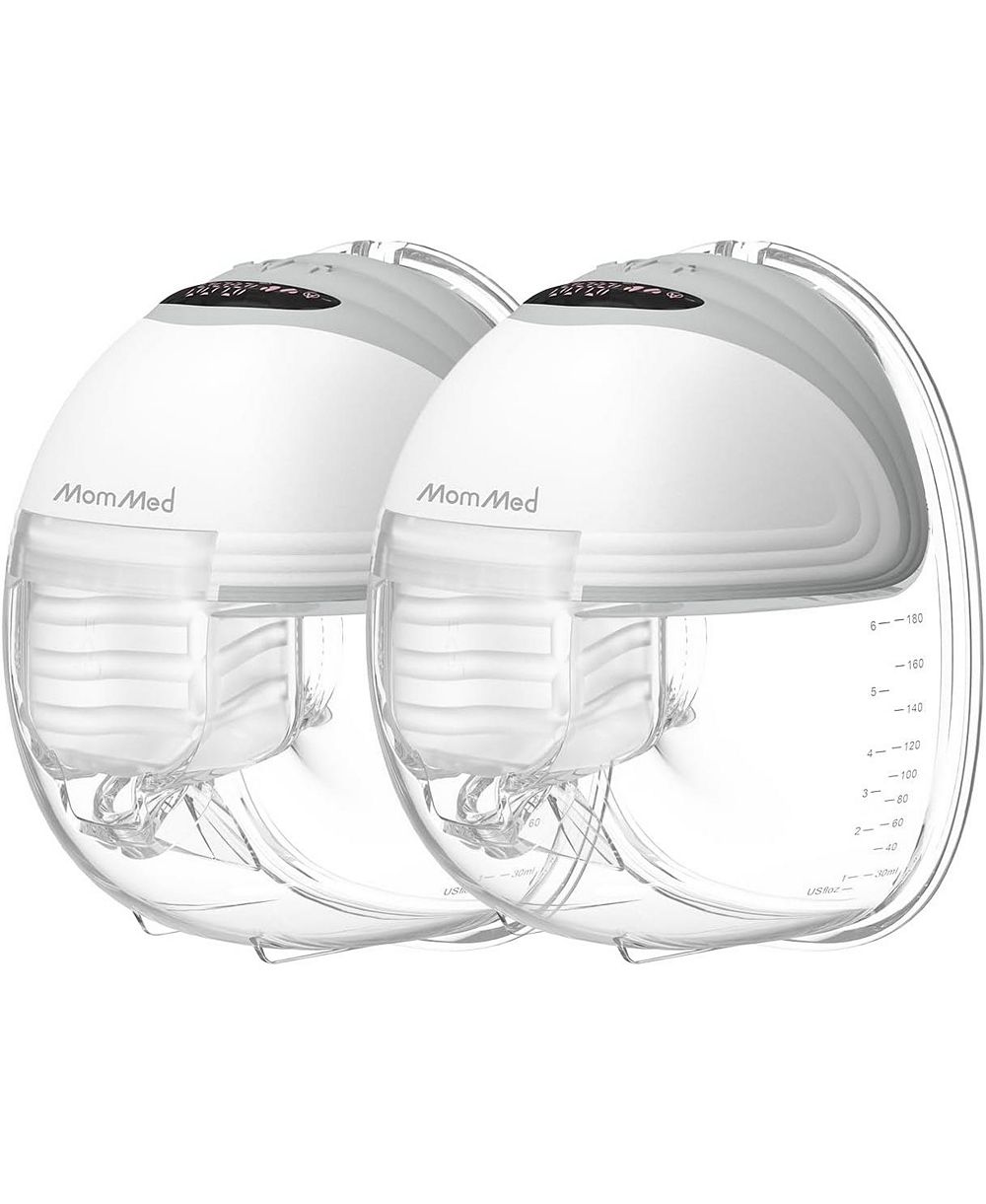 MOMMED Double Breast Pump Wearable Hands Free Leak Proof Design Electric Pump For Work 3 Modes 12 Levels Portable and Quiet Model S21