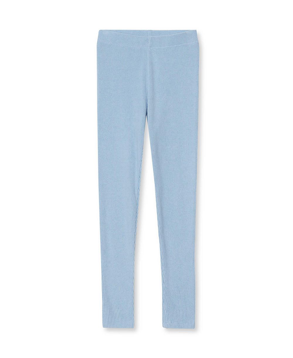 Lands' End Girls' 4-16 Brushed Rib Knit Pull-On Heavier Weight Leggings