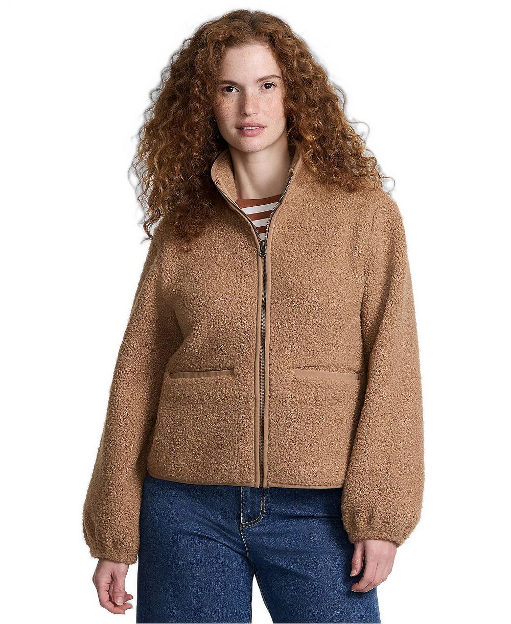 Женская куртка Lands' End из букле с флисом
