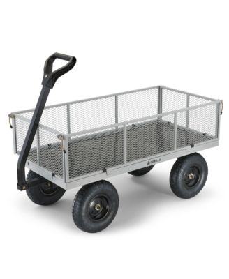 Gorilla Carts 1000 фунтов грузоподъемность тяжелая стальная сетка утилитарная тележка, серый