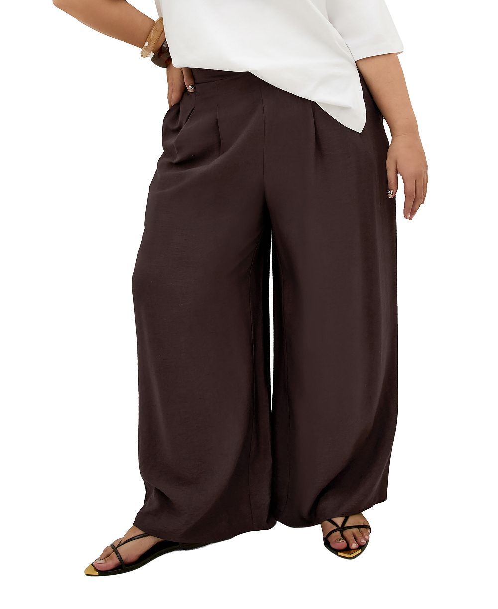 CITY CHIC Plus Size Alexi Wide-Leg Elastic-Waist Pants