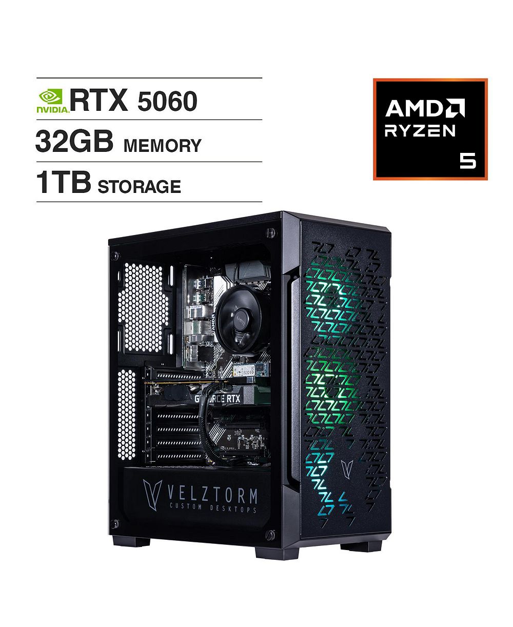 Velztorm Fultix AMD Ryzen 5 5500 32 ГБ DDR4 RTX 5060 1 ТБ SSD Windows 11 Pro