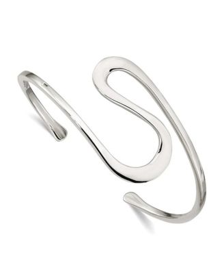 Curata Jewelry регулируемый браслет-браслетка из стерлингового серебра