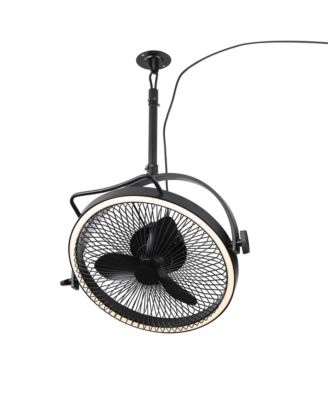 Parrot Uncle 20 Industrial Matte Rotatable Covered Outdoor Garage Ceiling Fan with Light and Remote