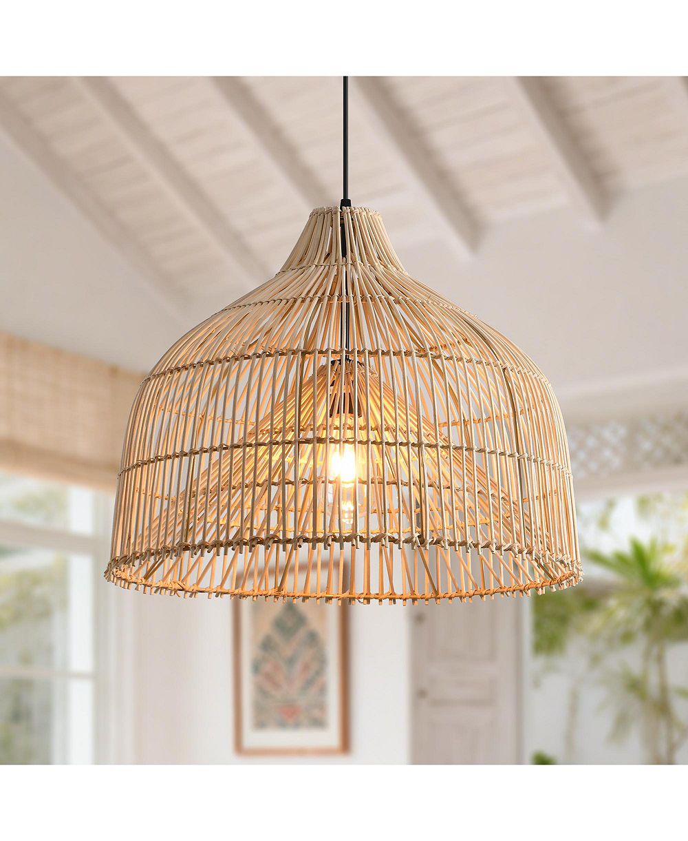 Parrot Uncle подвесной светильник Boho в форме корзины из плетеного ротанга с одним плафоном
