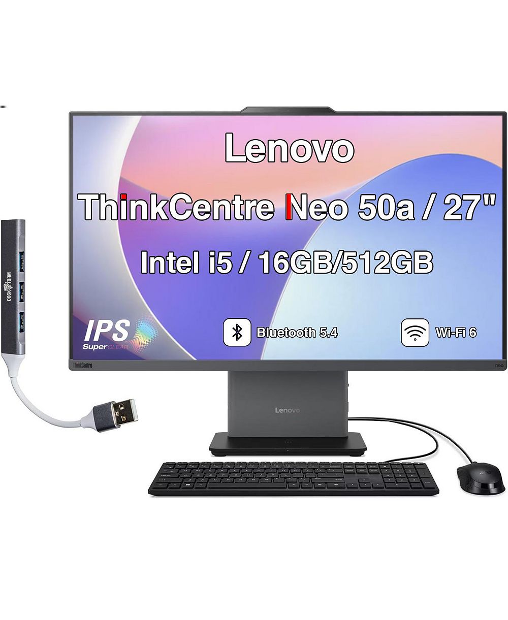 Моноблок Lenovo ThinkCentre Neo 50a Gen 5 27" с Intel Core i5-13420H