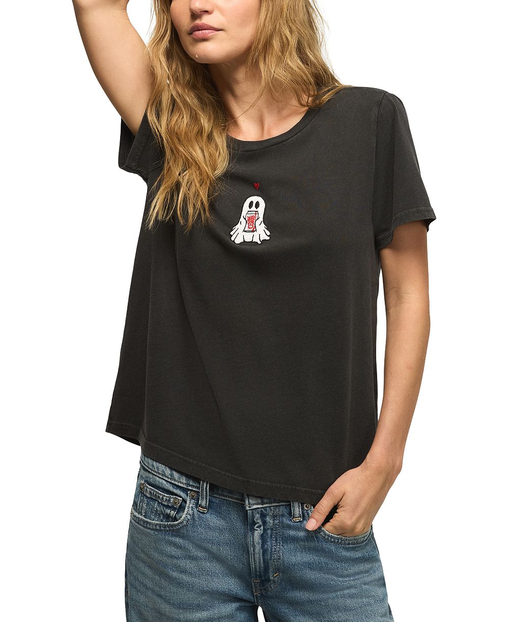 Lucky Brand Women's Diet Coke Ghost Graphic T-Shirt
