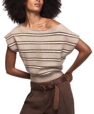 Lucky Brand Women's Striped Boat Neck T-Shirt