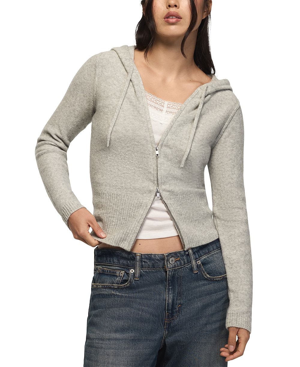 Женское худи Lucky Brand с полной застежкой-молнией и длинным рукавом, мягкое как облако