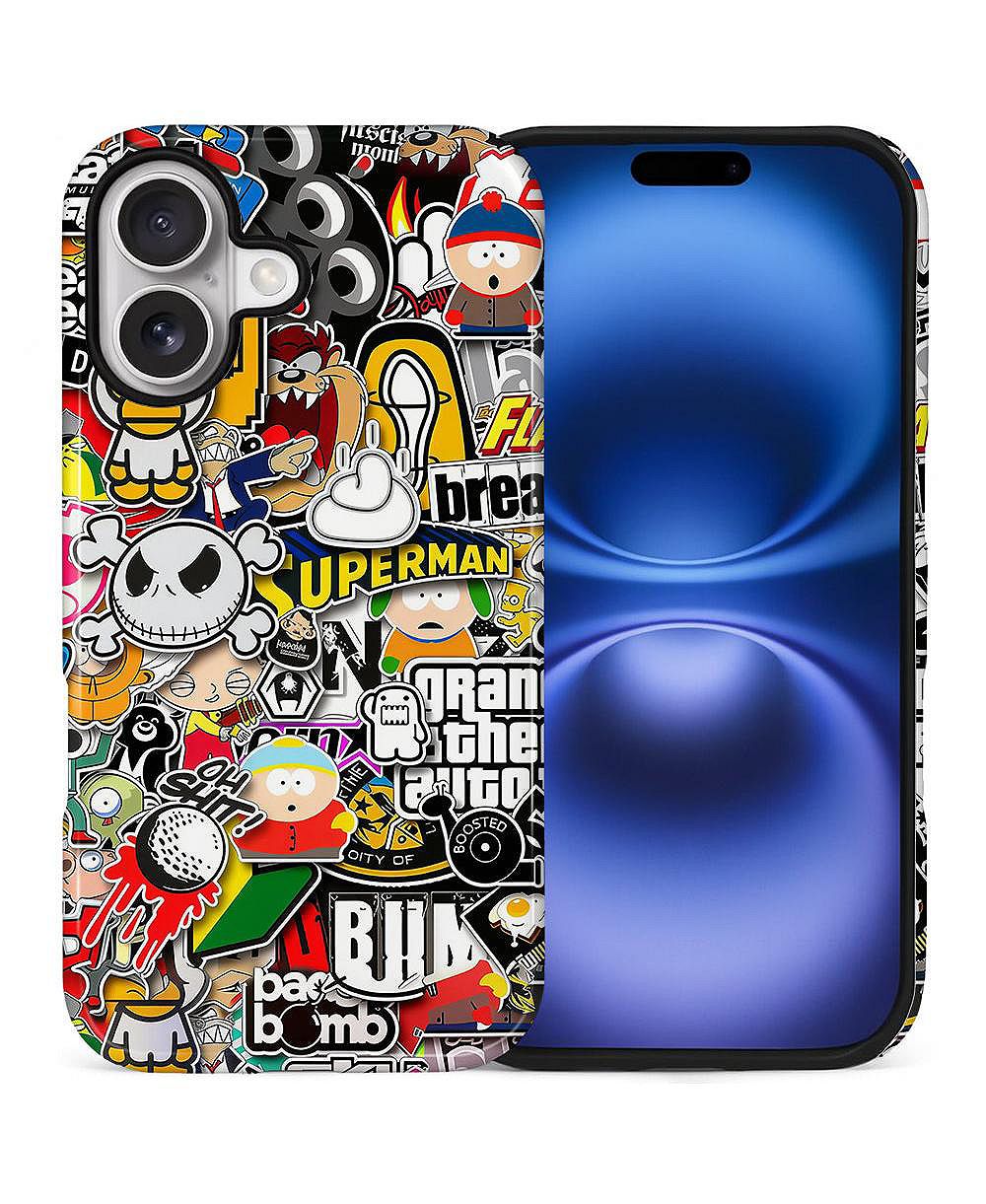 Прочный двухслойный чехол для телефона LISEN Stickers Bomb 2 для Apple iPhone 16 Pro