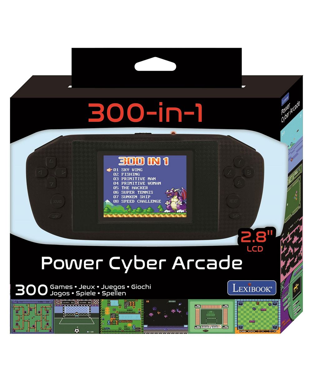 Lexibook 300 Games Portable Game Console Power Cyber Arcade